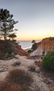 Превью обои скалы, побережье, море, природа