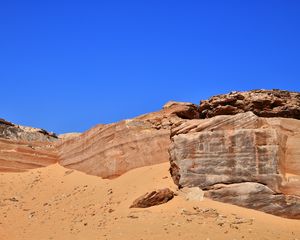 Превью обои скалы, рельеф, песок, природа