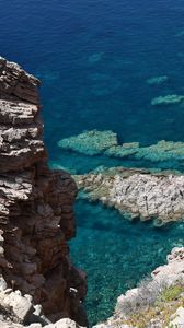 Превью обои скалы, риф, море, природа