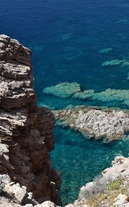 Превью обои скалы, риф, море, природа