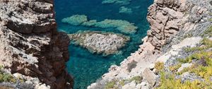 Превью обои скалы, риф, море, природа