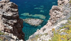 Превью обои скалы, риф, море, природа