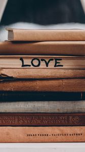 Превью обои слова, любовь, книги, надпись