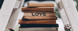 Превью обои слова, любовь, книги, надпись