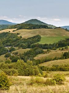 Превью обои словакия, горы, трава, небо