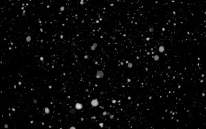 Превью обои снег, блики, точки, черный
