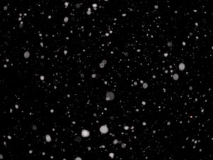 Превью обои снег, блики, точки, черный