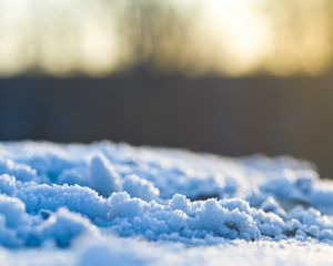 Превью обои снег, свет, поверхность