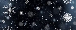 Превью обои снежинки, узоры, текстура, зима