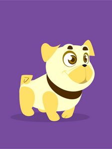 Превью обои собака, арт, милый, улыбка