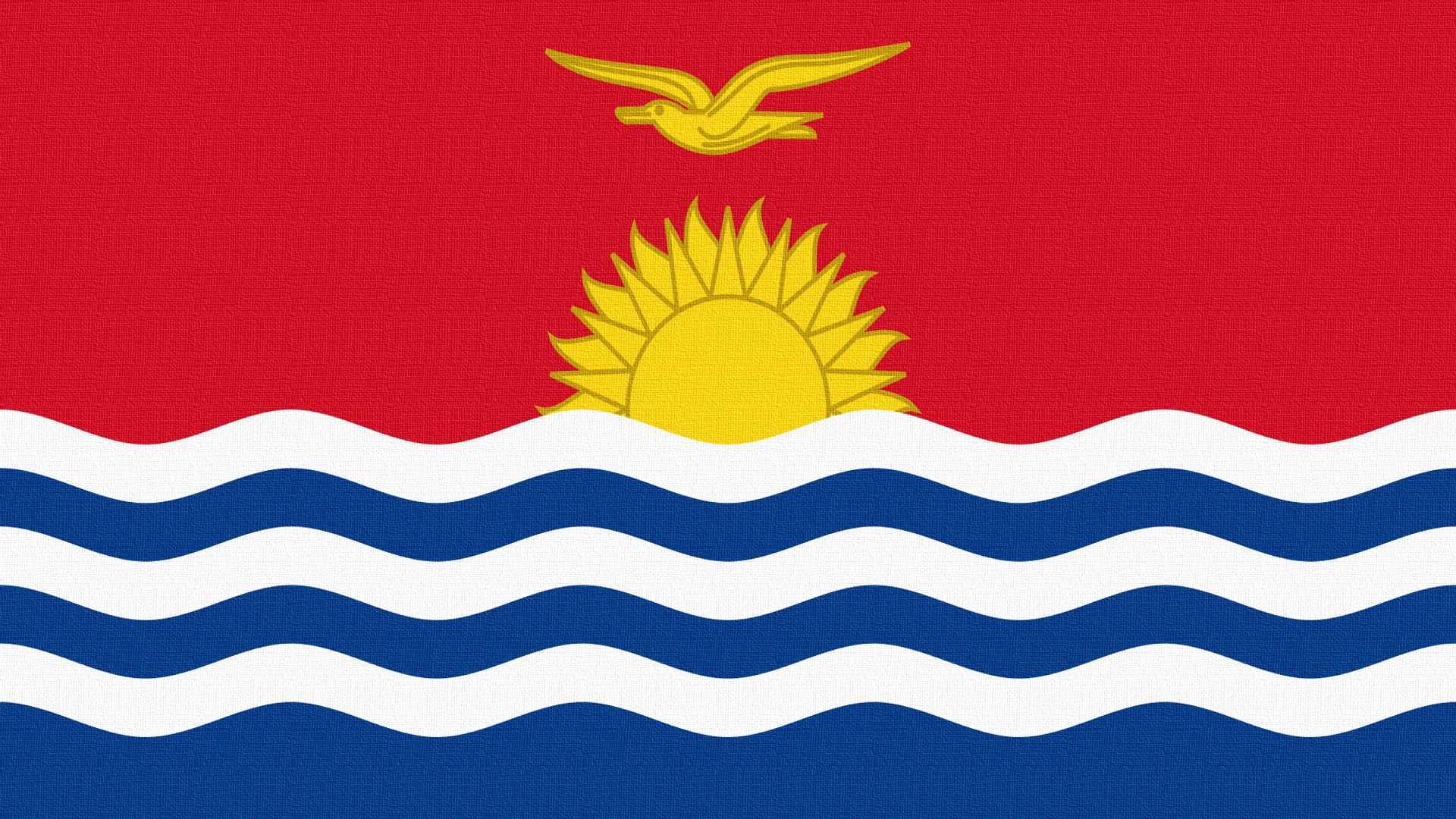 Флаг на котором изображено солнце на красном фоне