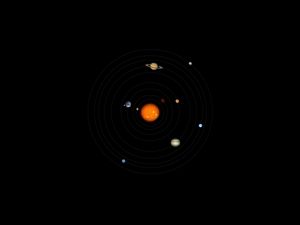 Превью обои солнечная система, планеты, космос, астрономия, круги