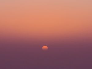 Превью обои солнце, закат, небо, градиент, природа