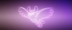 Превью обои сова, покемон, noctowl