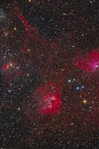 Превью обои созвездия, туманность, космос, звезды