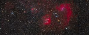 Превью обои созвездия, туманность, космос, звезды