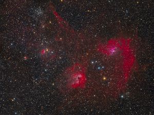 Превью обои созвездия, туманность, космос, звезды