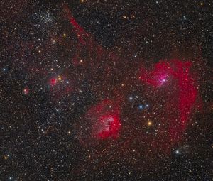 Превью обои созвездия, туманность, космос, звезды