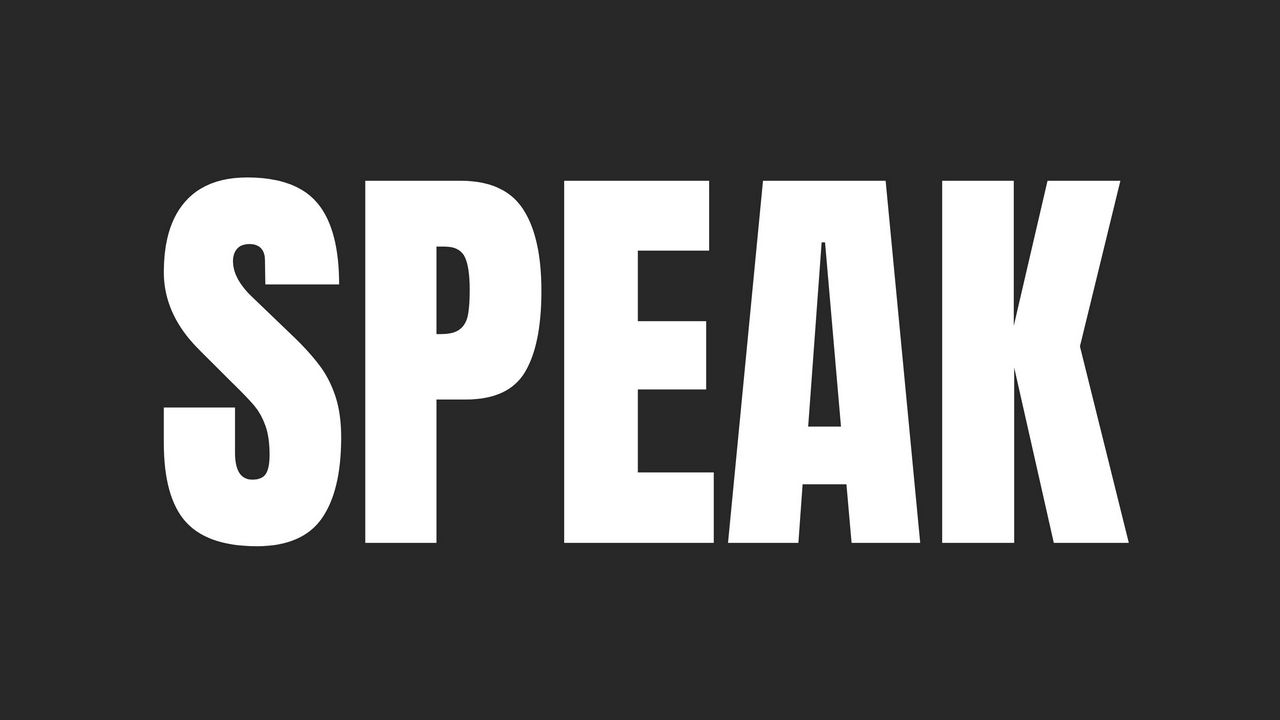 Обои speak, слово, надпись, текст