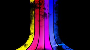 Превью обои спектрум, линии, цвет, погружение