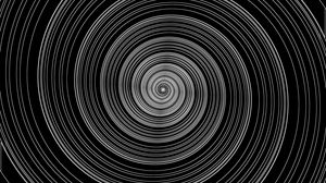 Превью обои спираль, линии, абстракция, черно-белый