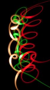 Превью обои spiral, neon, line, twisted