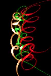 Превью обои spiral, neon, line, twisted