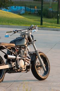 Превью обои sportster, мотоцикл, байк, черный