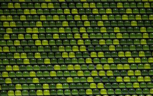 Превью обои стадион, кресла, зеленый, оттенки