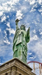 Превью обои статуя свободы, нью-йорк, соединенные штаты америки, hdr