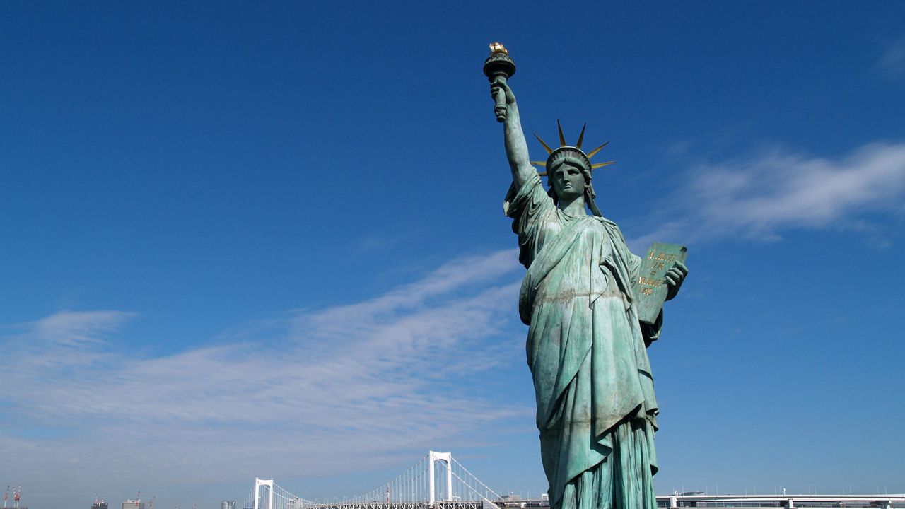 Обои статуя свободы, сша, нью-йорк