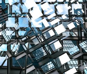 Превью обои стекло, отражение, архитектура, здание