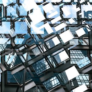 Превью обои стекло, отражение, архитектура, здание