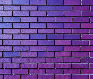 Превью обои стена, кирпич, кирпичный, фиолетовый, текстура
