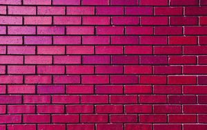Превью обои стена, кирпич, кирпичный, текстура, розовый, фиолетовый, оттенки