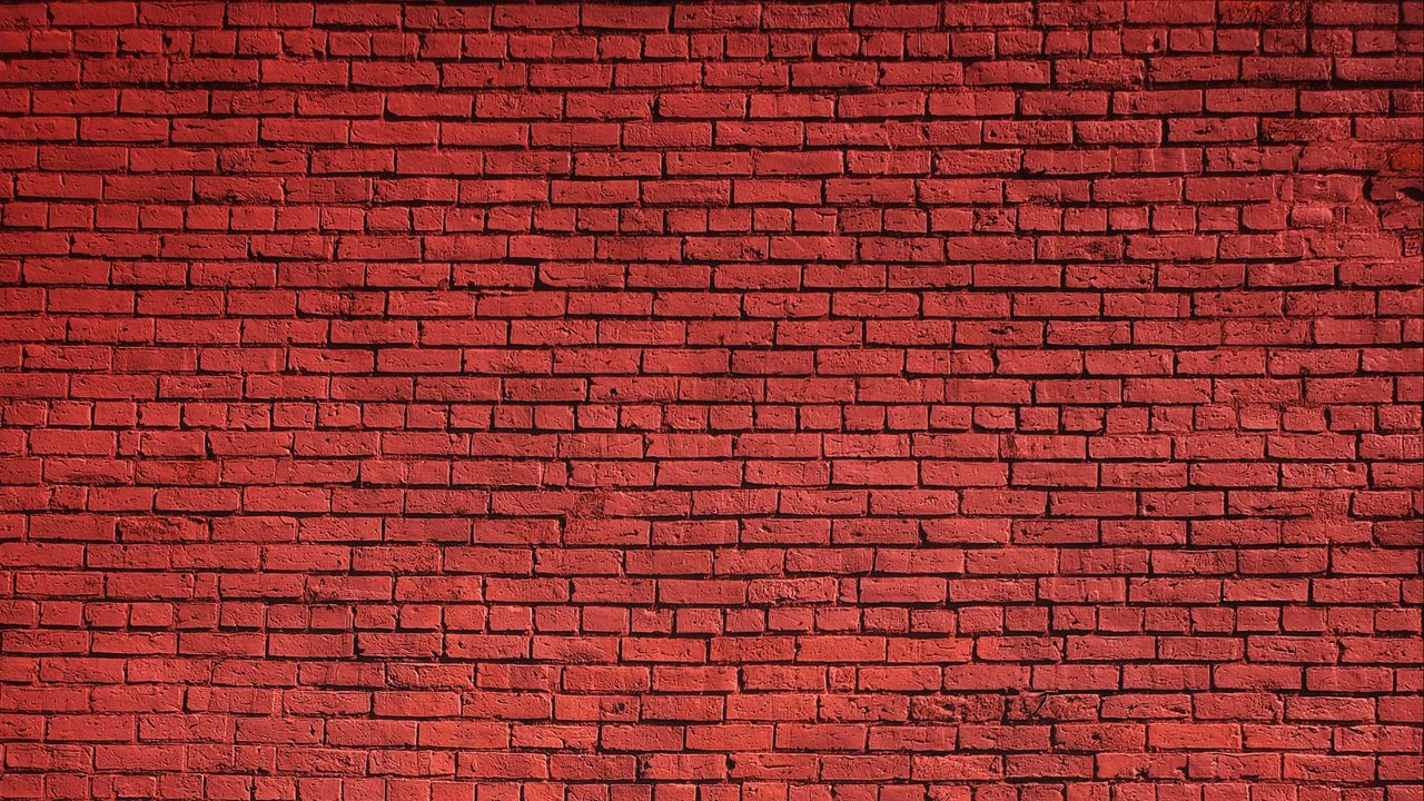 Обои стена, кирпич, кирпичный, красный, текстура