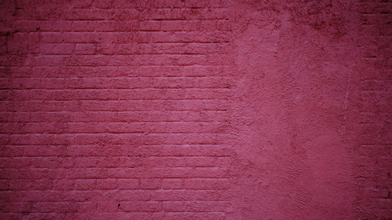 Обои стена, кирпичная стена, кирпичи, розовый