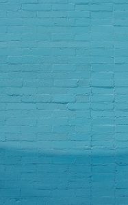 Превью обои стена, кирпичный, голубой, текстура