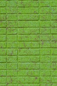 Превью обои стена, кирпичный, зеленый, поверхность