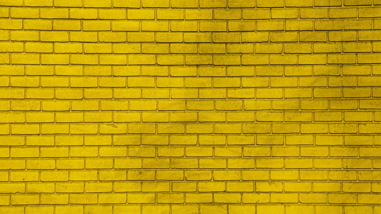 Обои стена, кирпичный, желтый, краска, кирпич, текстура