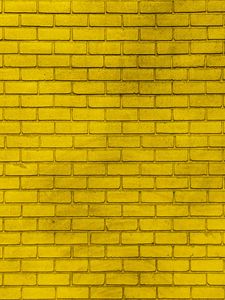 Превью обои стена, кирпичный, желтый, краска, кирпич, текстура