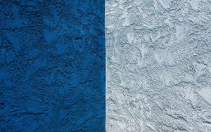Превью обои стена, краска, синий, белый, текстура