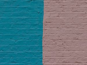 Превью обои стена, краска, синий, розовый, текстура
