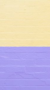 Превью обои стена, краска, текстура, желтый, фиолетовый