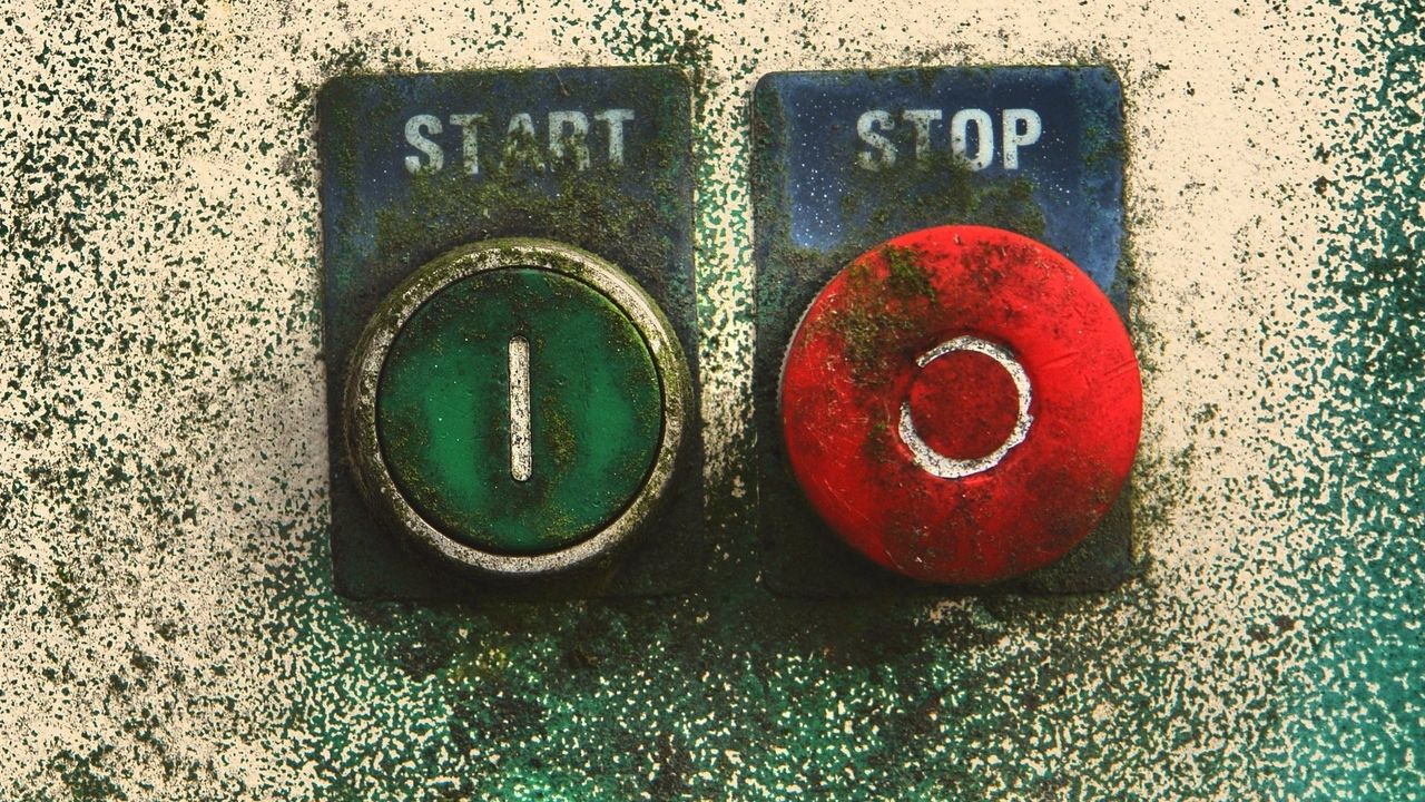 Обои стоп, запуск, указатели, кнопки, зеленый, красный