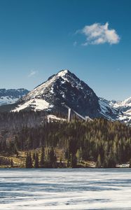 Превью обои strba tarn, словакия, горы, озеро