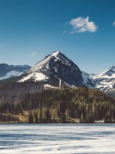 Превью обои strba tarn, словакия, горы, озеро