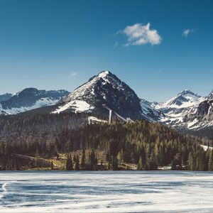 Превью обои strba tarn, словакия, горы, озеро