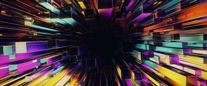 Превью обои структура, 3d, разноцветный, абстракция