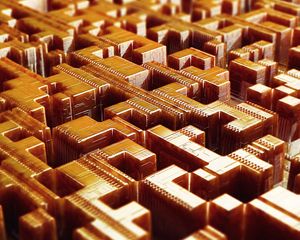 Превью обои структура, фрагменты, 3d, объем, коричневый